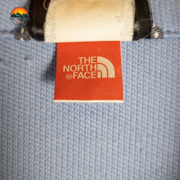 The North Face Apex FullZip Soft Shell Jacket Blue Long Sleeve Pocket Girl Sz XL - Picture 12 of 16